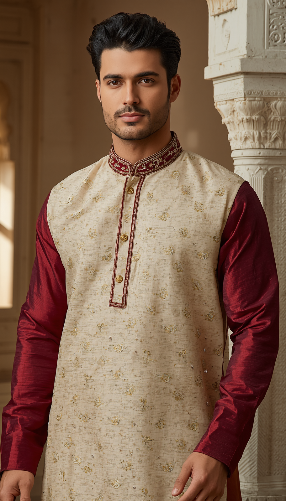 an exceptionally handsome indian male model with striking facial features, 20260504 202613 0000